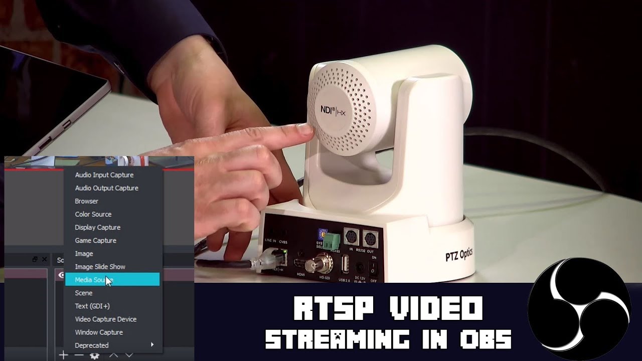 RTSP Streaming Inputs with OBS + PTZ Electronic Camera Controls